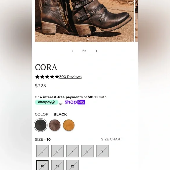 Freebird by Steven Distressed Brown Leather Moto Boots with Buckles - Picture 7 of 7